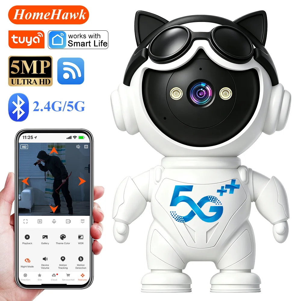Smart Home Camera Ezviz - كاميرا IP لاسلكية ذكية من Tuya،