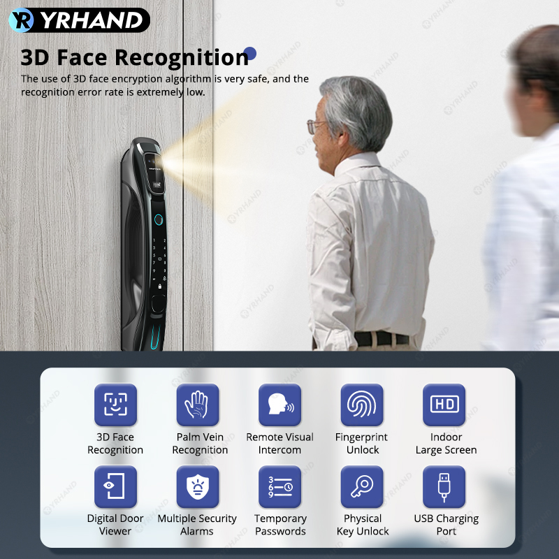 قفل ذكي بتقنية التعرف على الوج - مراجعة Smart Home Door Lock وسعره